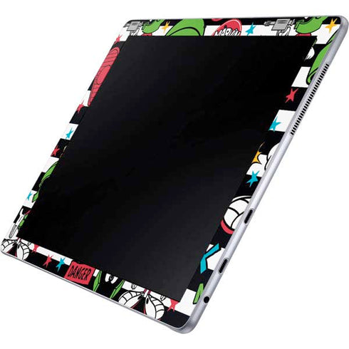 Looney Tunes Marvin the Martian Striped Patches Galaxy Book 12in Skin